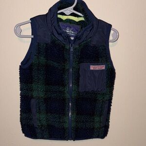 Vineyard Vines Tartan Sherpa Vest